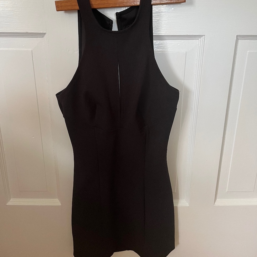 H&M body con mini black dress, size XSP